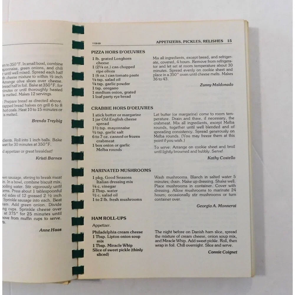 Treasured Recipes Cookbook St Michaels Catholic Church Family Friends PB Spiral